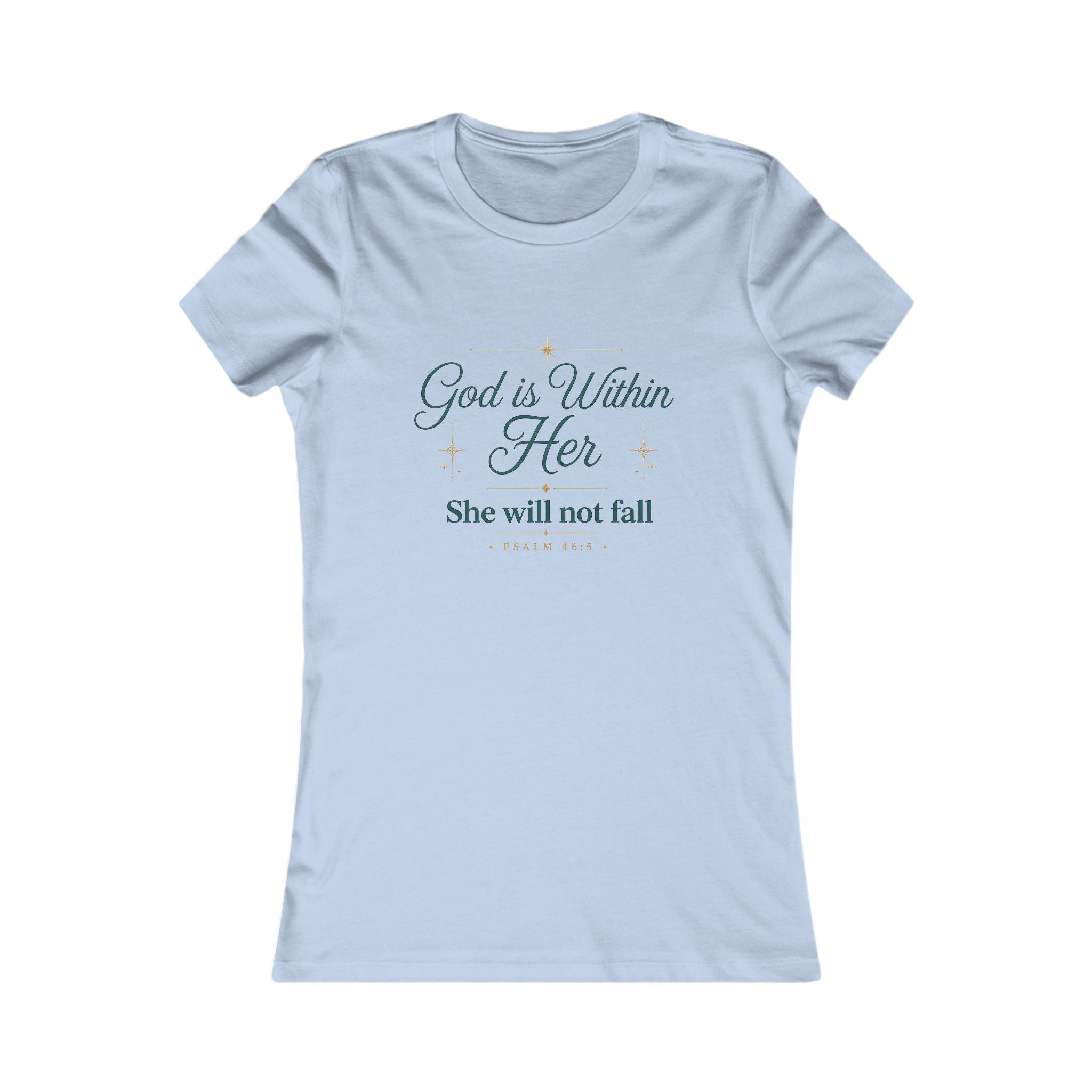God Is Within Her – Psalm 46:5 Women's Christian T-Shirt
