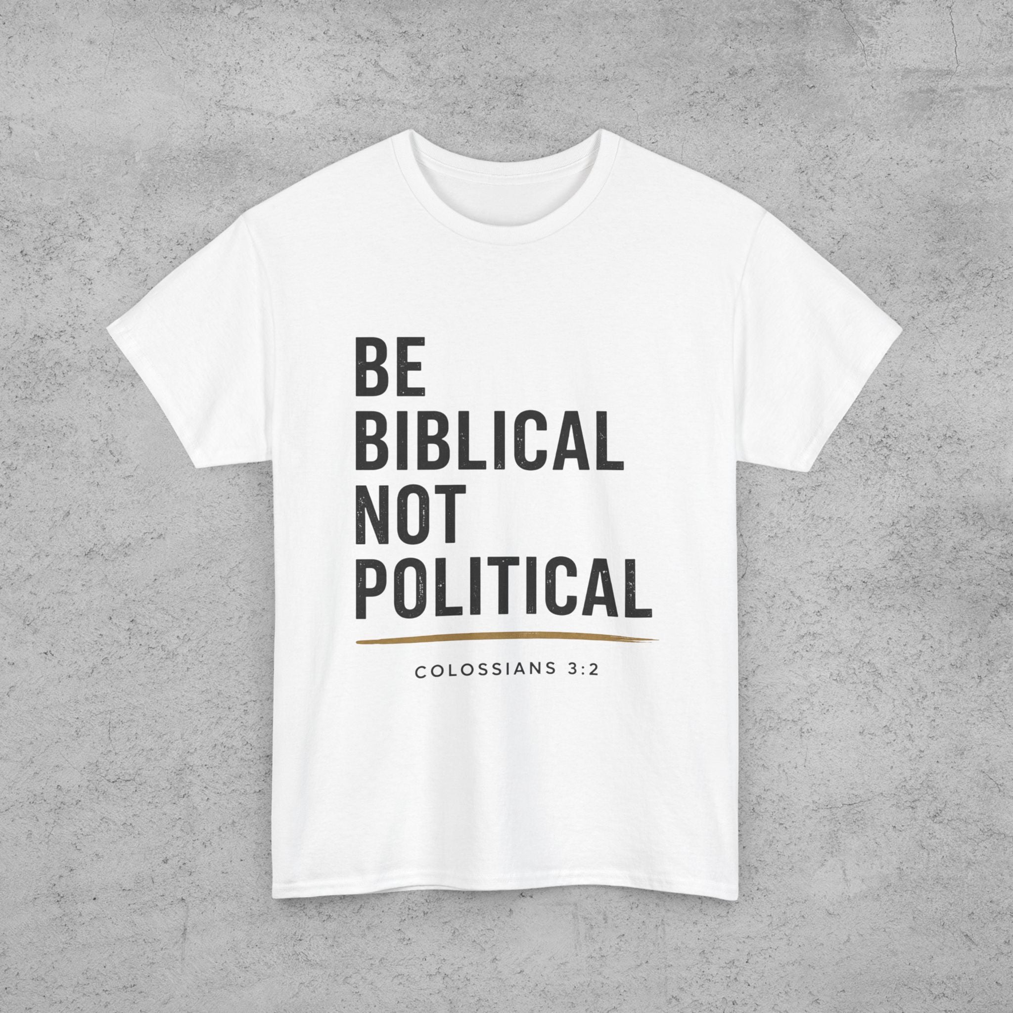 Be Biblical Not Political Oversized Tee – Unisex
