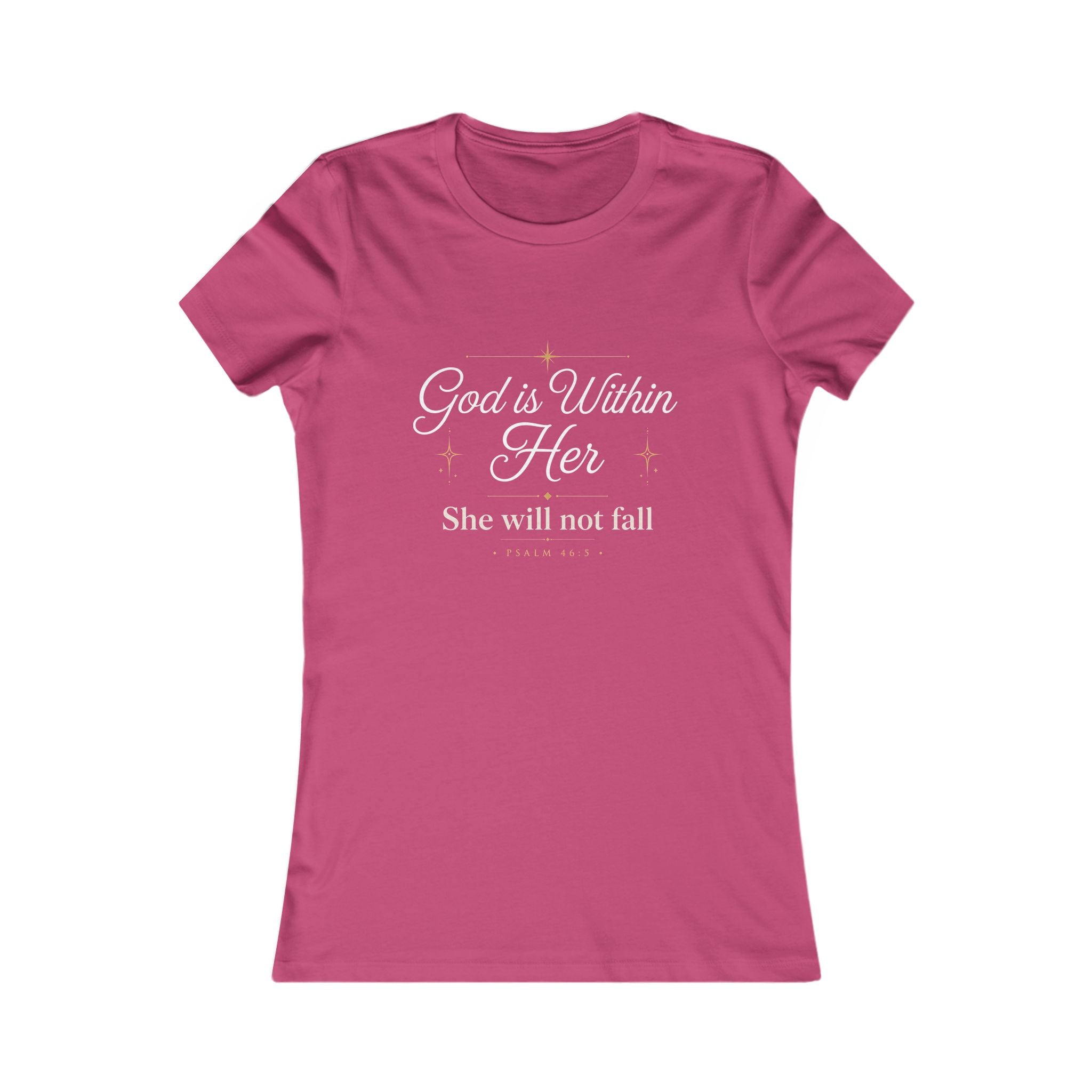 God Is Within Her – Psalm 46:5 Women's Christian T-Shirt