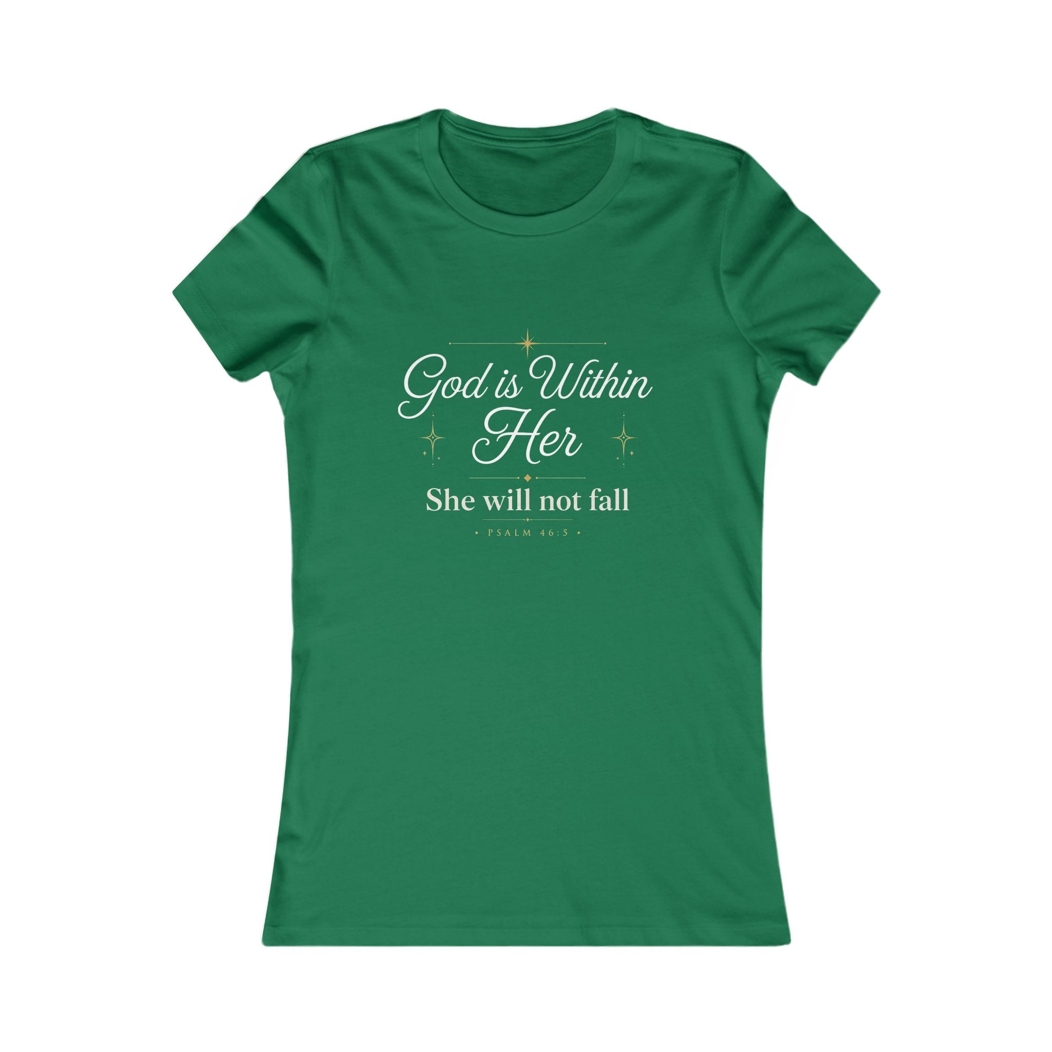 God Is Within Her – Psalm 46:5 Women's Christian T-Shirt