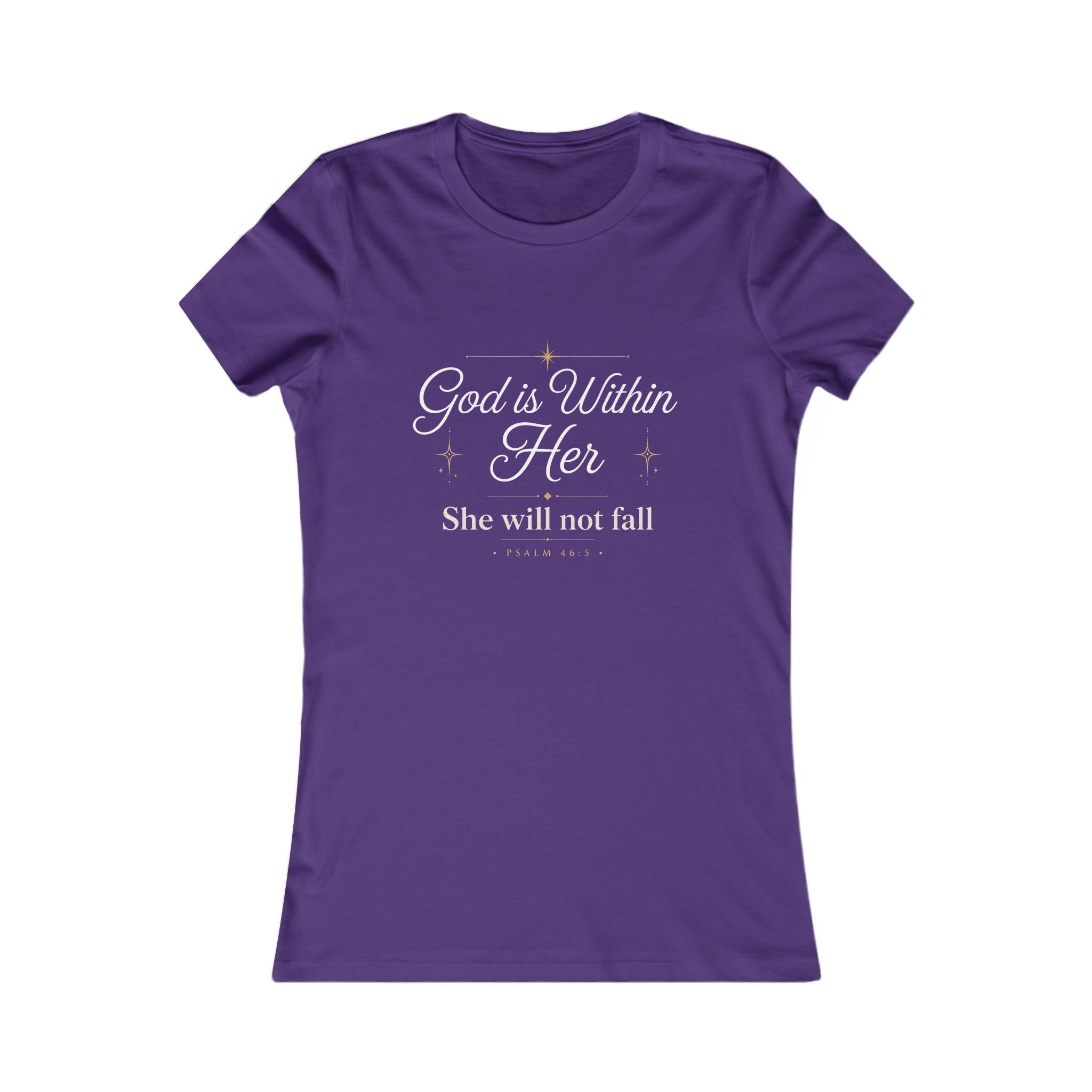 God Is Within Her – Psalm 46:5 Women's Christian T-Shirt