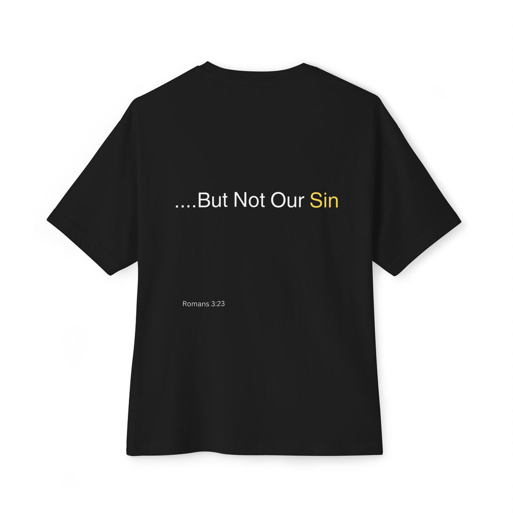 He Gets Us But Not Our Sin Christian T-Shirt Unisex Oversized Boxy Faith-Inspired Graphic Tee, Religious Apparel for Church