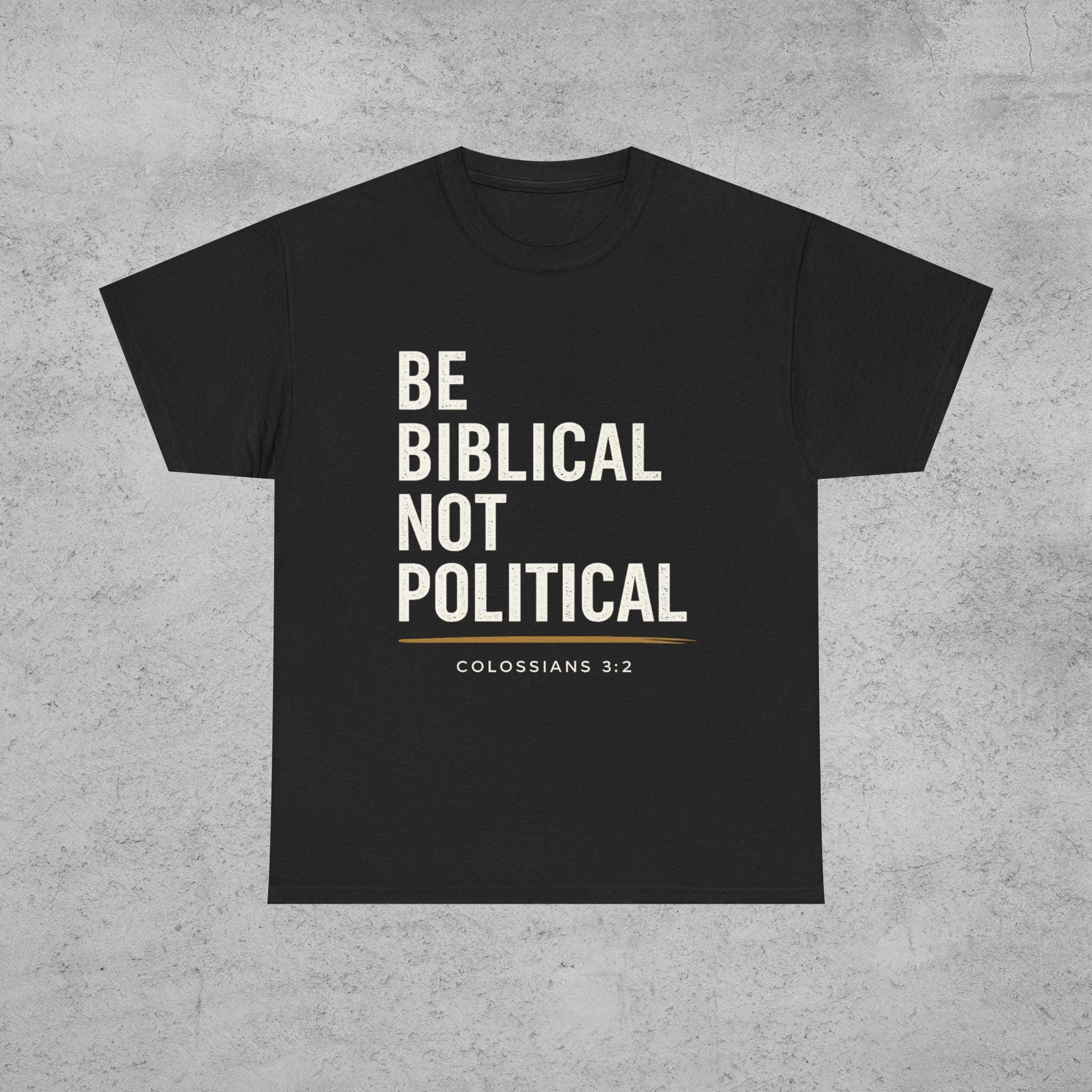 Be Biblical Not Political Oversized Tee – Unisex