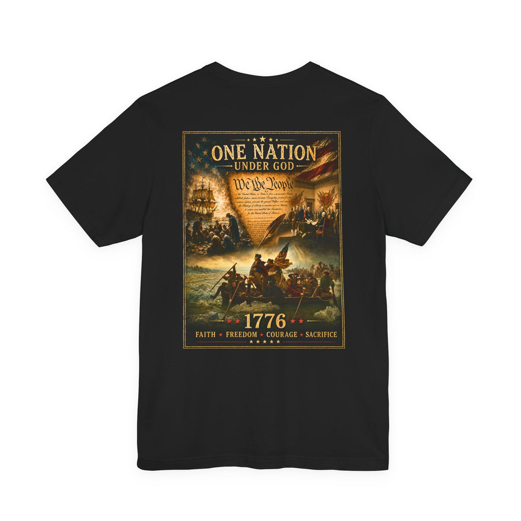 One Nation Under God 1776 Patriotic T-Shirt
