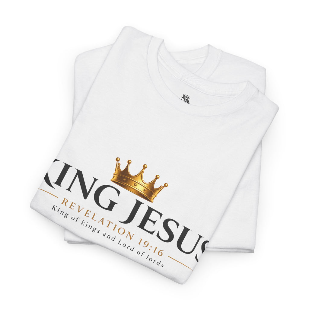 King Jesus Oversized T-Shirt | Christian Graphic Tee | Revelation 19:16