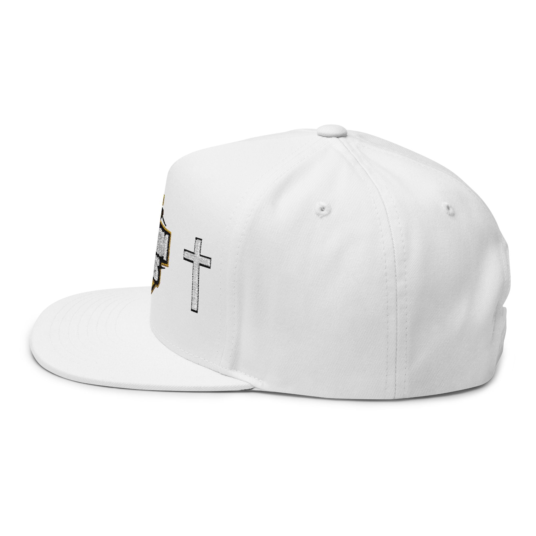 Kingdom Gains Flat Bill Cap | Faith-Inspired Christian Snapback, Embroidered Motivational Hat, Religious Apparel & Sportswear Gift
