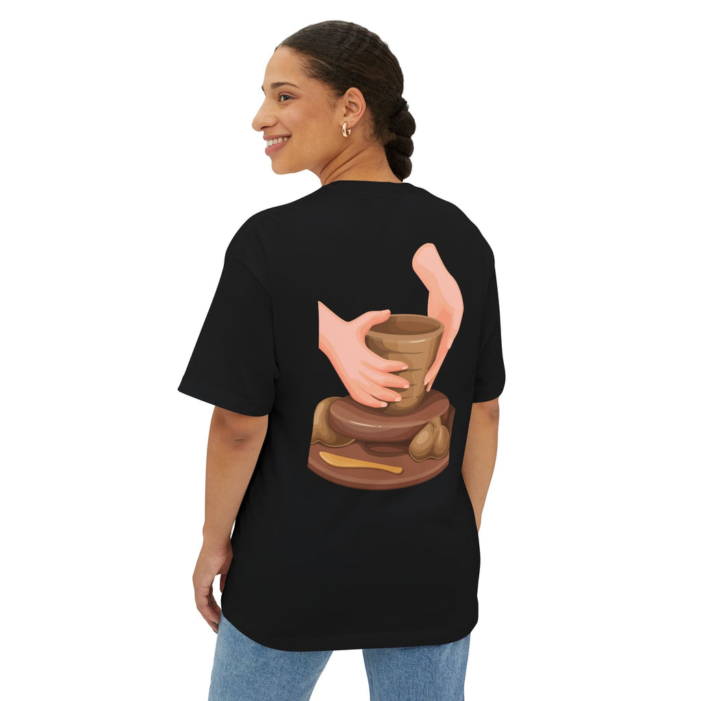 Stay Like Clay Christian T-Shirt Unisex Oversized Boxy Faith-Inspired Graphic Tee, Isaiah 64:8 Religious Apparel