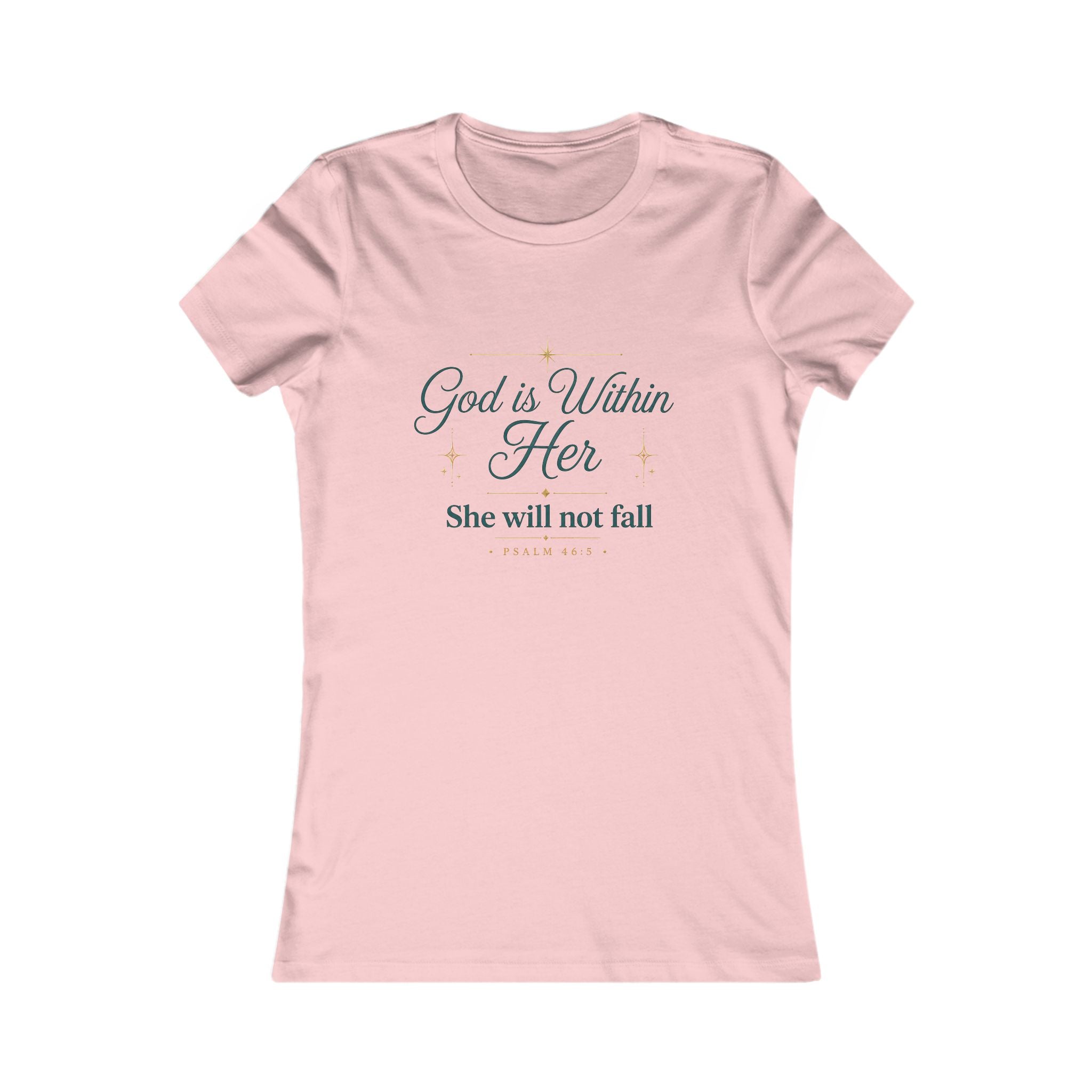 God Is Within Her – Psalm 46:5 Women's Christian T-Shirt