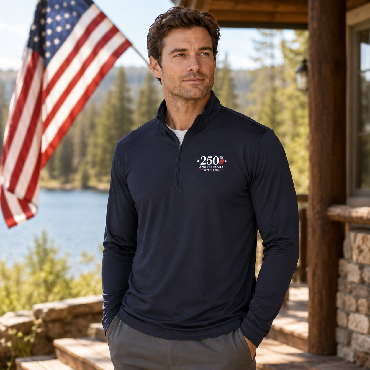 Lion of Judah Quarter-Zip Pullover | Faith-Based Athletic Wear