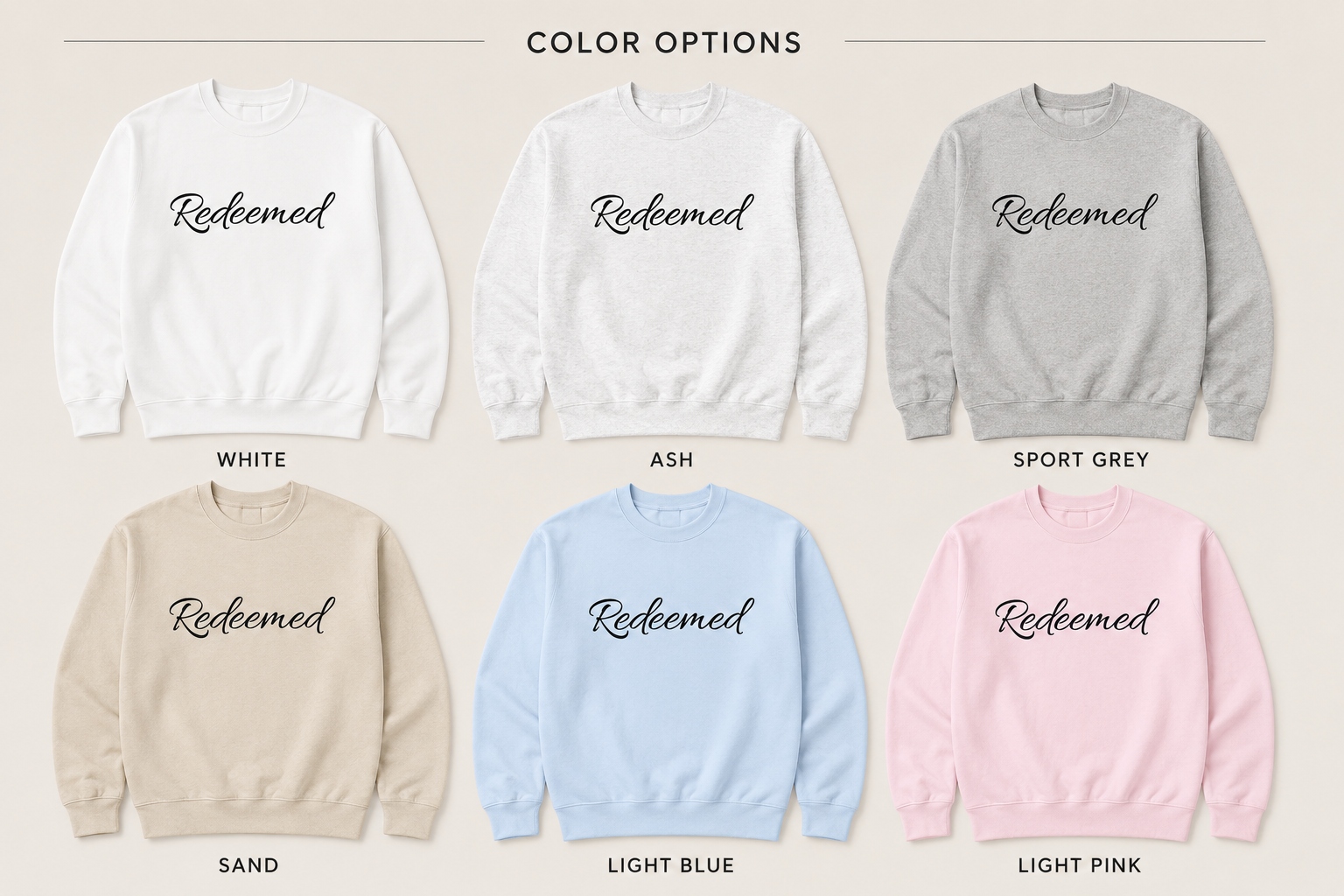 Women’s Redeemed Crewneck Sweatshirt