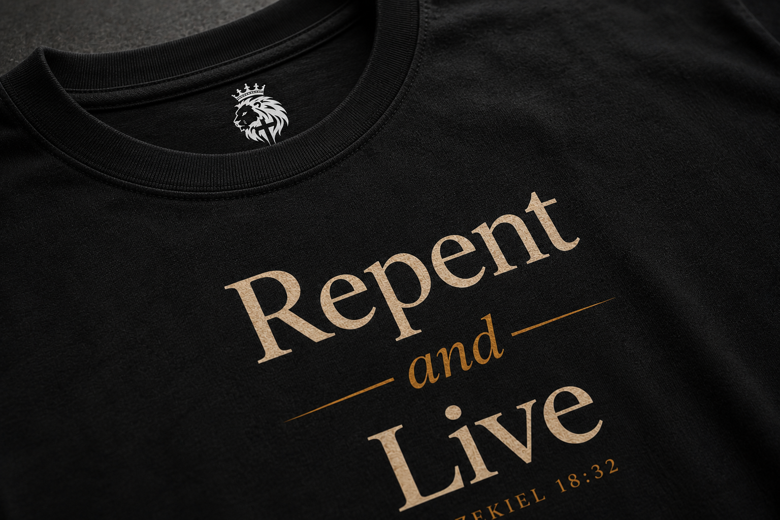 Repent and Live Tee | Premium Christian Streetwear | Ezekiel 18:32