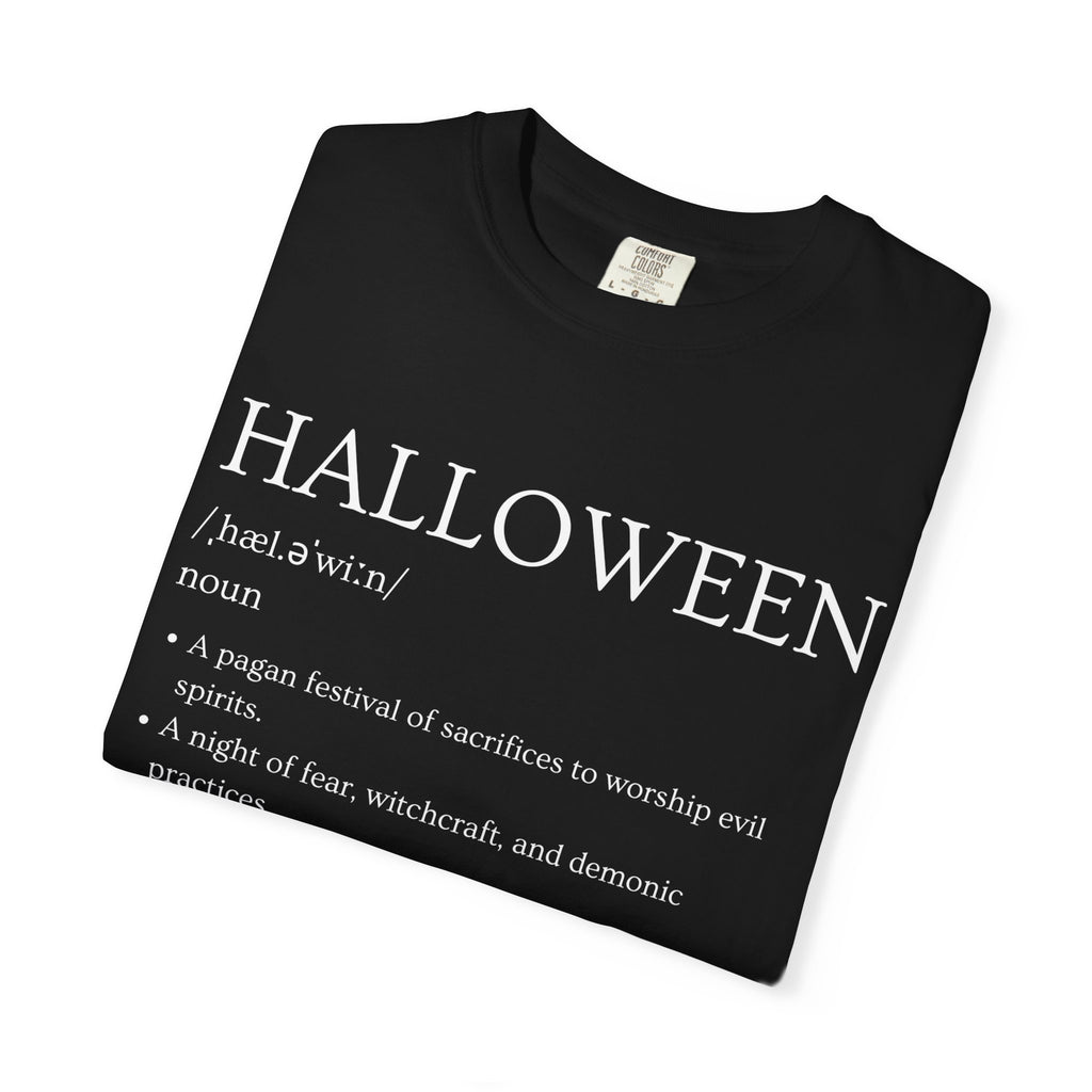 Halloween Definition Shirt | Exposing the Truth Christian T-Shirt | Faith-Based Apparel | Bold Conversation Starter