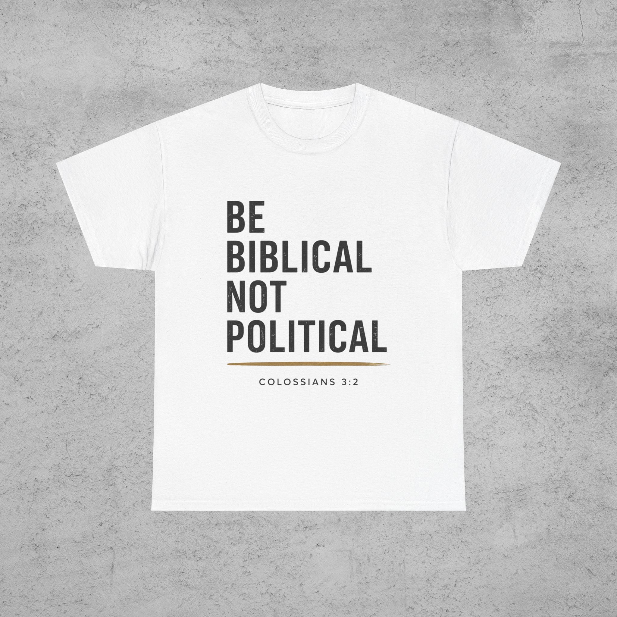 Be Biblical Not Political Oversized Tee – Unisex