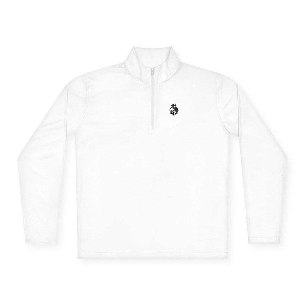 Lion of Judah Quarter-Zip Pullover Unisex Christian Sweatshirt, Faith-Inspired Athletic Apparel, Casual Wear, Religious Gift for Him & Her