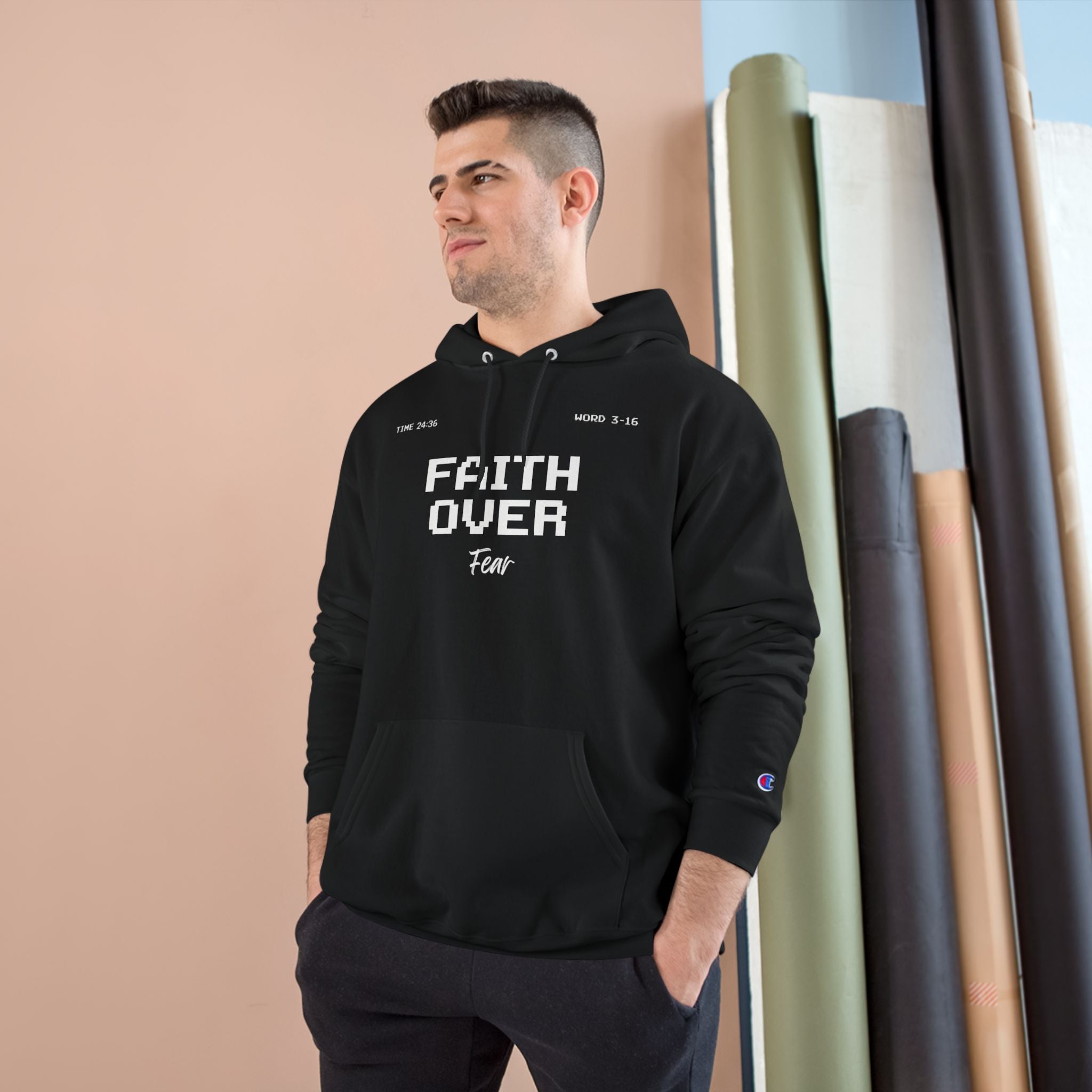 Faith Over Fear — Champion Hoodie
