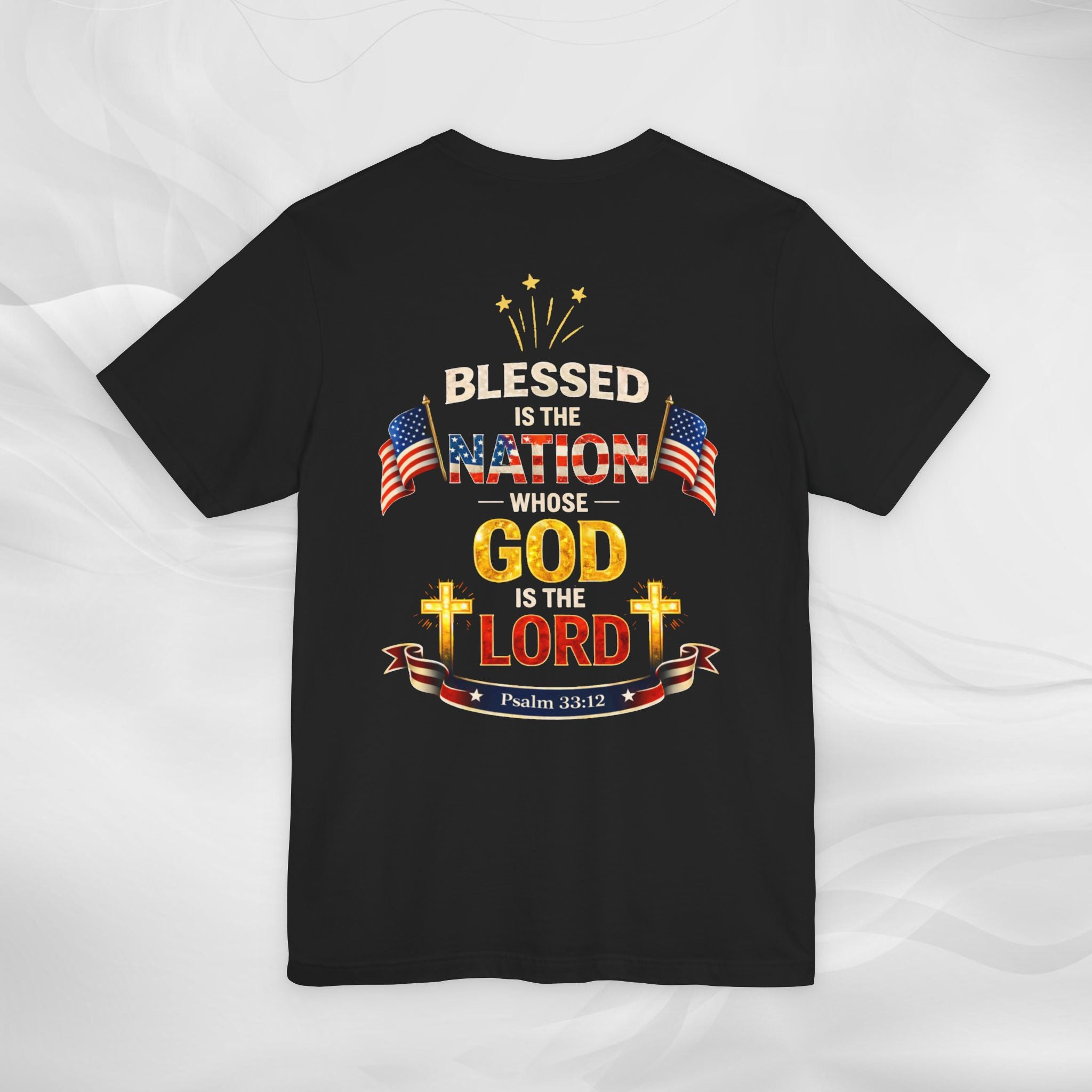 God Blessed America — Psalm 33:12 Tee