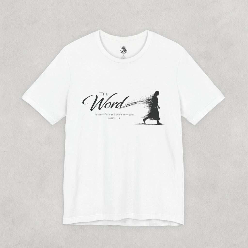 The Word Tee — Inspirational Christian Graphic T-Shirt (Scripture Silhouette)