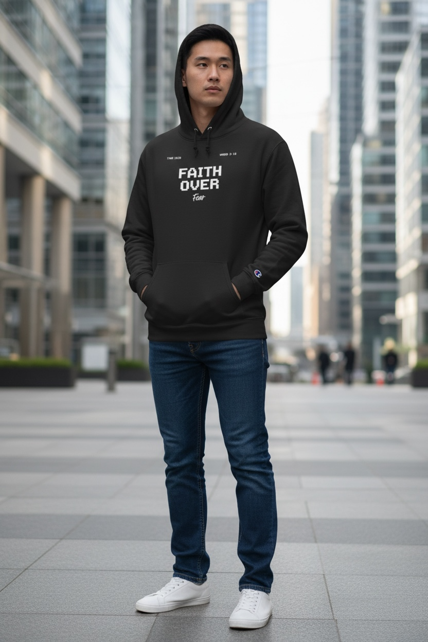 Faith Over Fear — Champion Hoodie