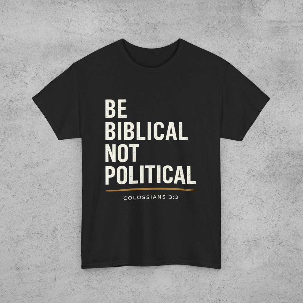 Be Biblical Not Political Oversized Tee – Unisex