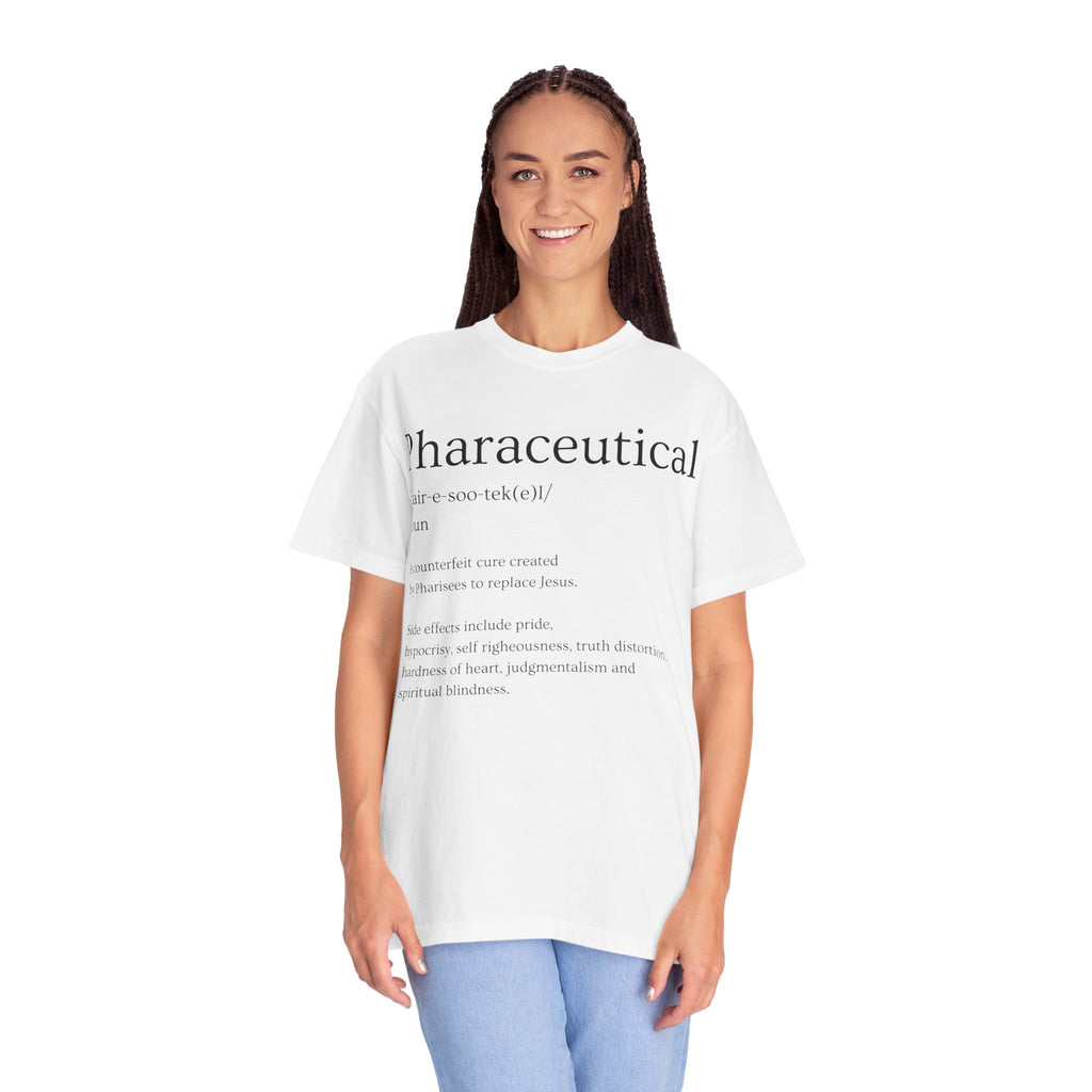 Pharaceutical Definition T-Shirt Christian Satire Tee, Faith-Inspired Streetwear, Bold Religious Apparel, Gift for Believers