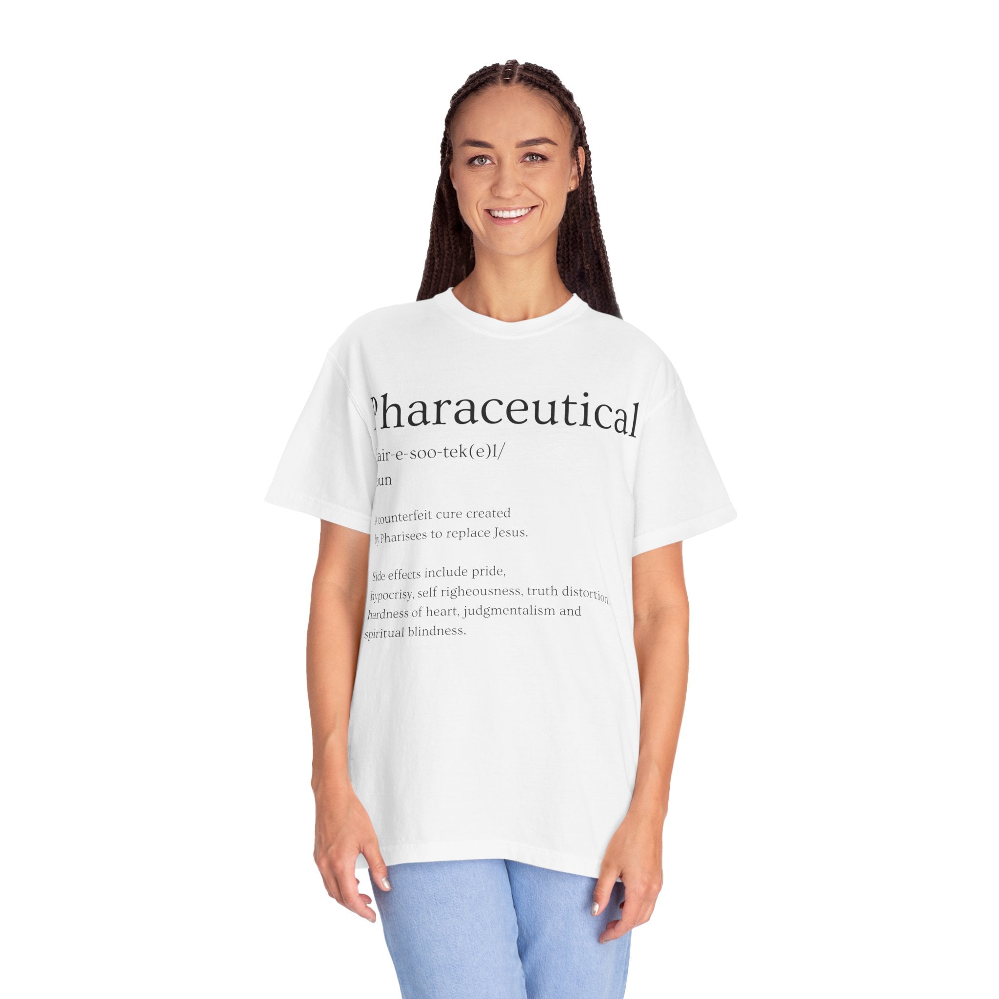 Pharaceutical Definition T-Shirt Christian Satire Tee, Faith-Inspired Streetwear, Bold Religious Apparel, Gift for Believers
