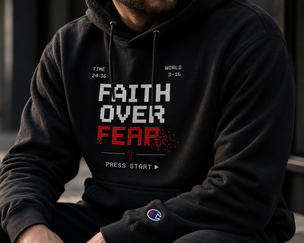 Faith Over Fear Hoodie | Christian Champion® Hoodie | Premium Christian Streetwear