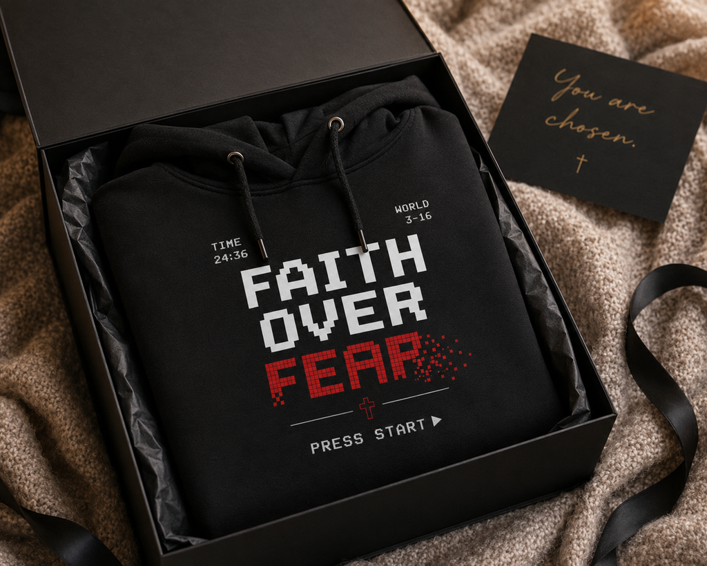 Faith Over Fear Hoodie | Christian Champion® Hoodie | Premium Christian Streetwear