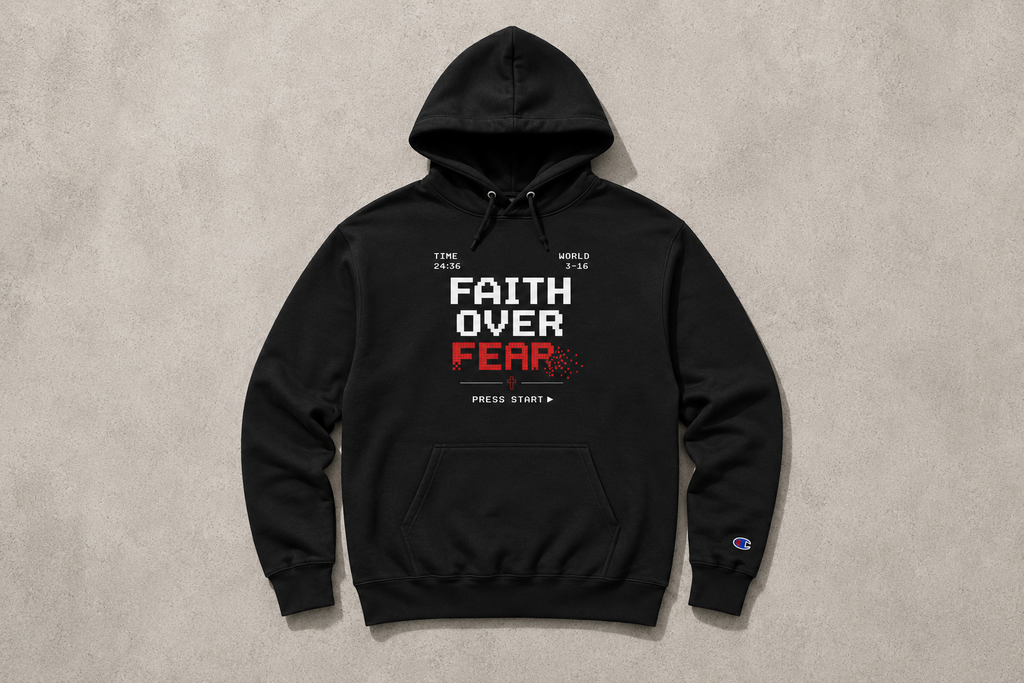 Faith Over Fear Hoodie | Christian Champion® Hoodie | Premium Christian Streetwear
