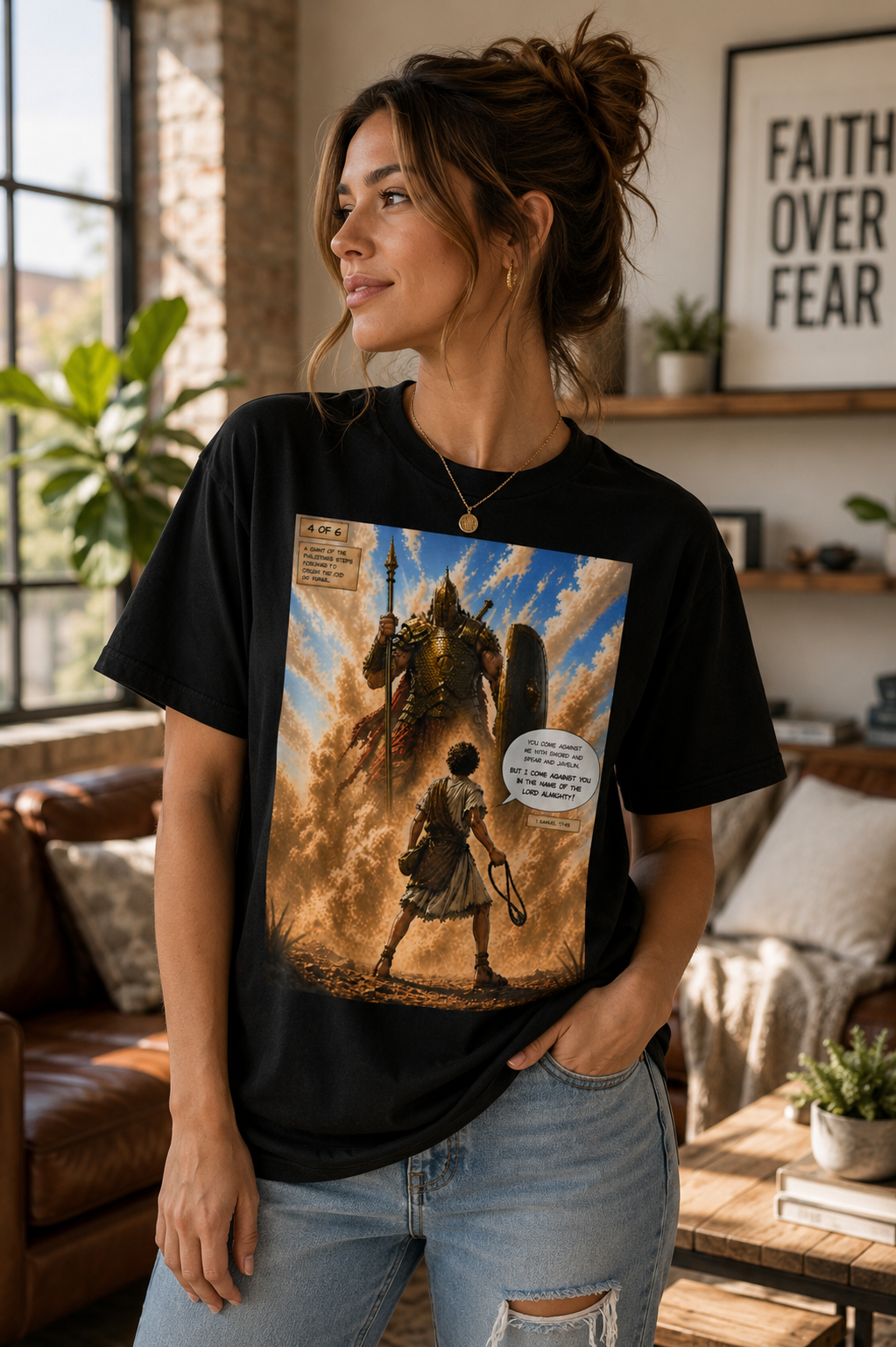 David vs. Goliath T-Shirt | 1 Samuel 17:50
