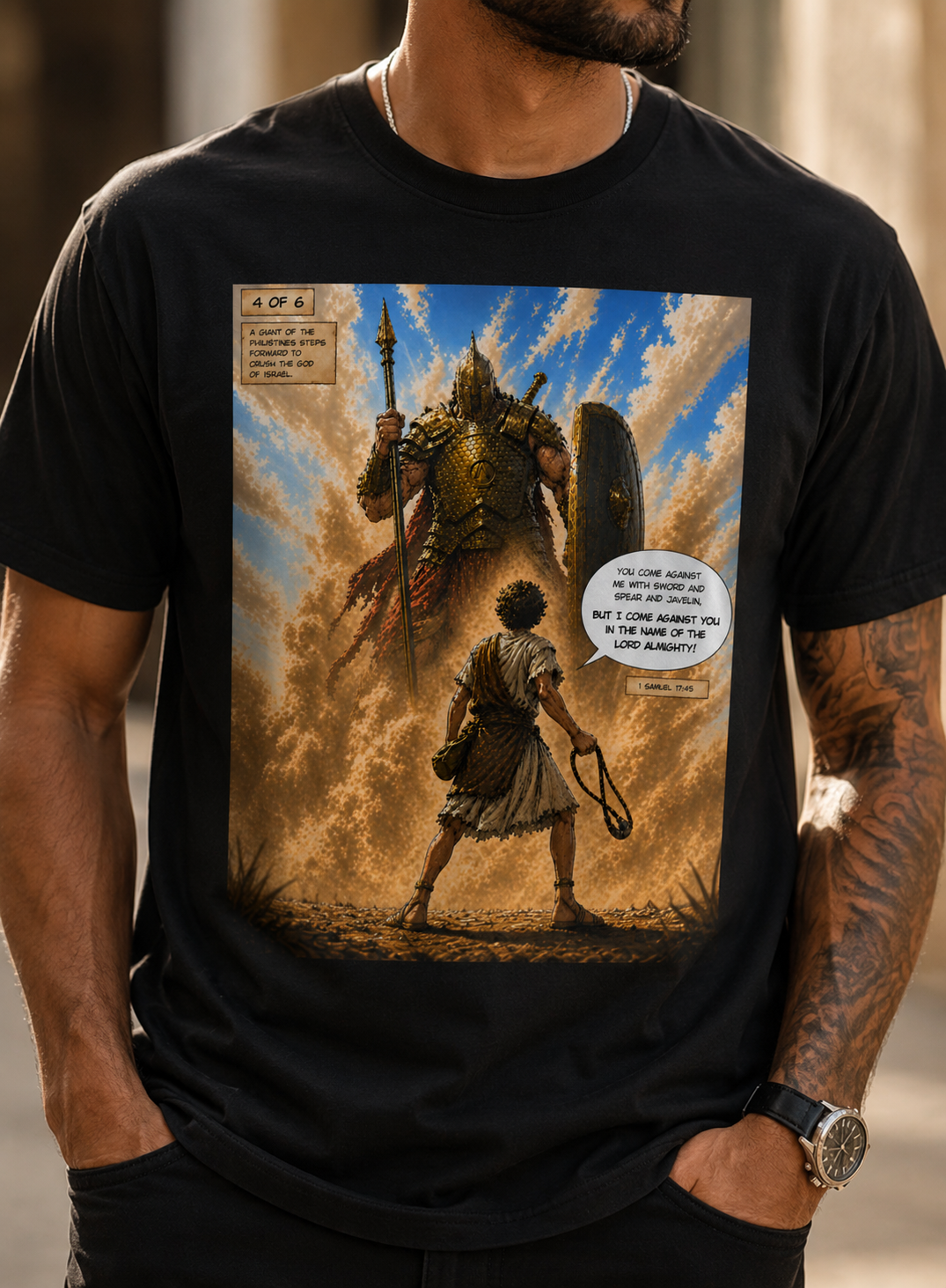 David vs. Goliath T-Shirt | 1 Samuel 17:50