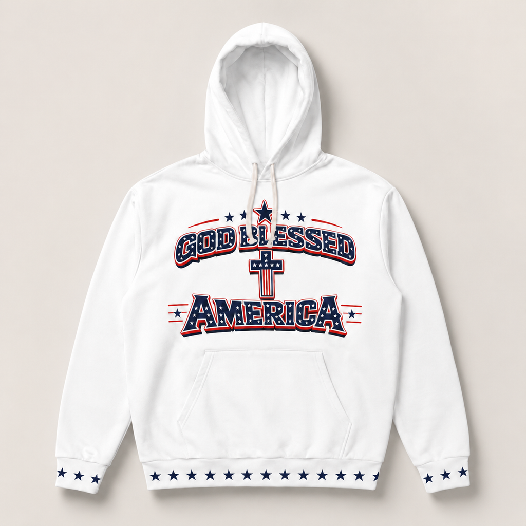 God Blessed America Hoodie | USA 250th Anniversary Pullover