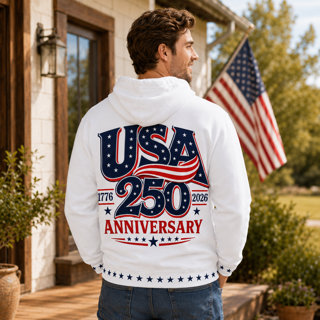 God Blessed America Hoodie | USA 250th Anniversary Pullover
