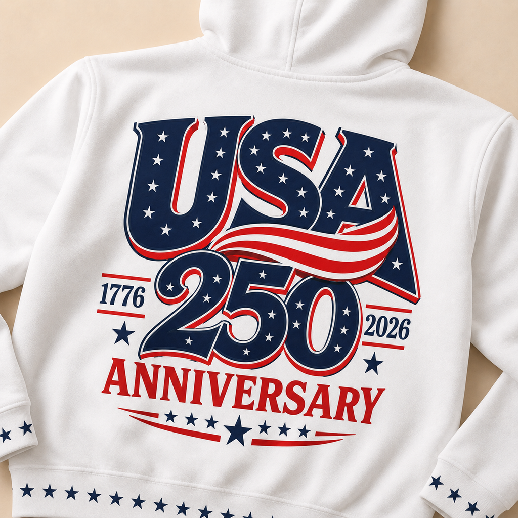 God Blessed America Hoodie | USA 250th Anniversary Pullover