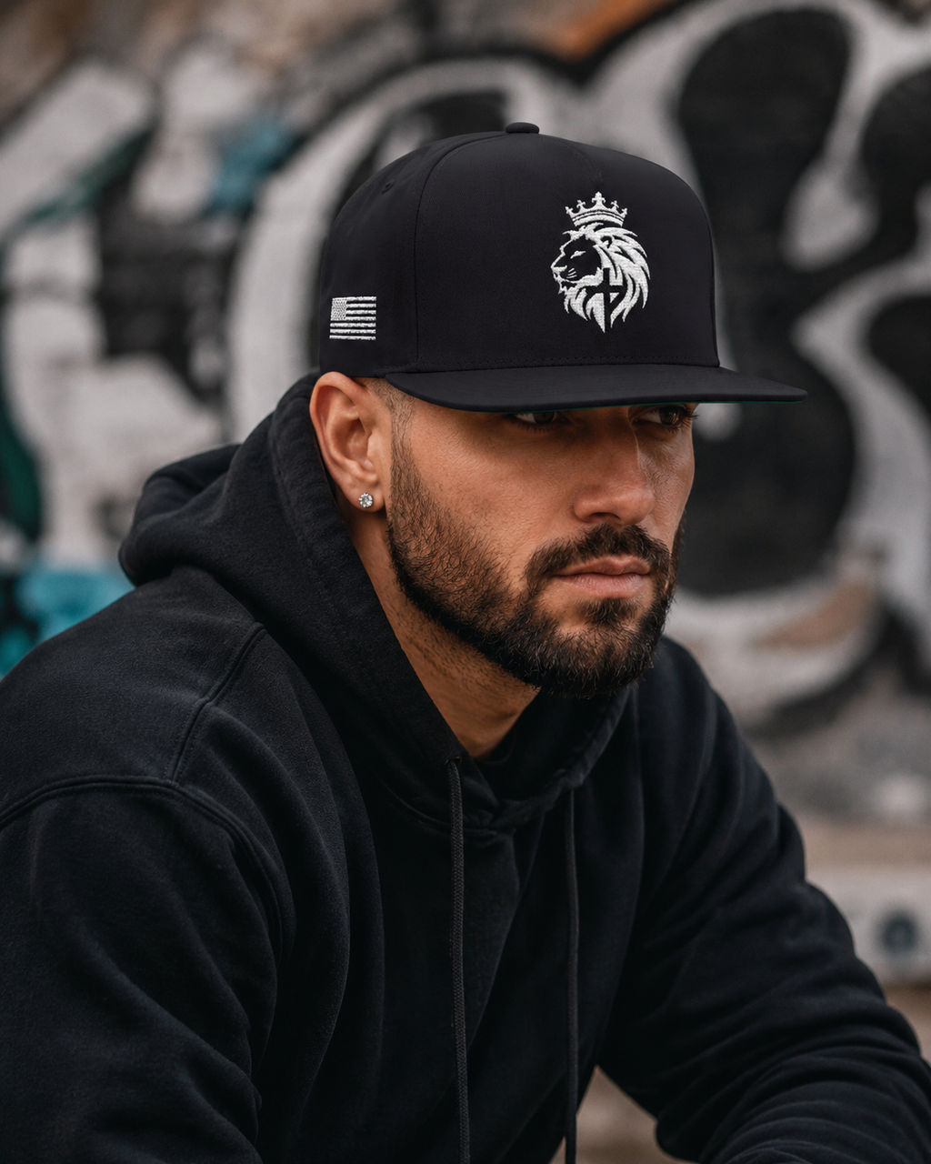 The Lion of Judah Snapback – Black