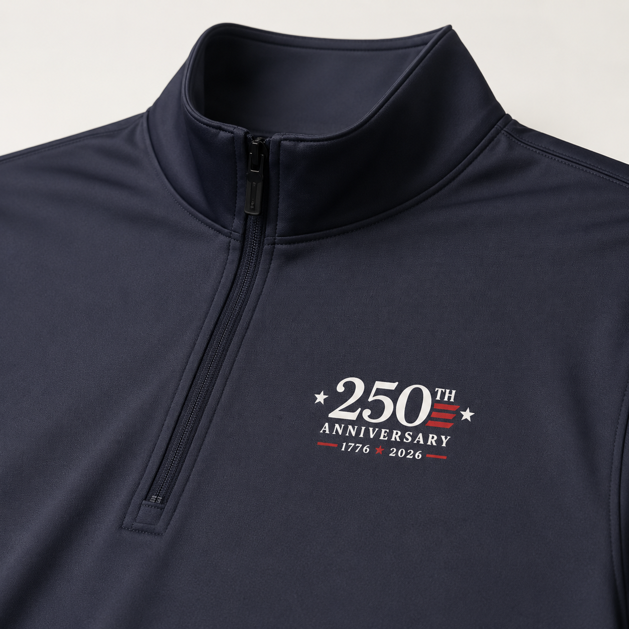 USA 250th Anniversary Quarter-Zip Pullover | 1776–2026 Patriotic Athletic Wear