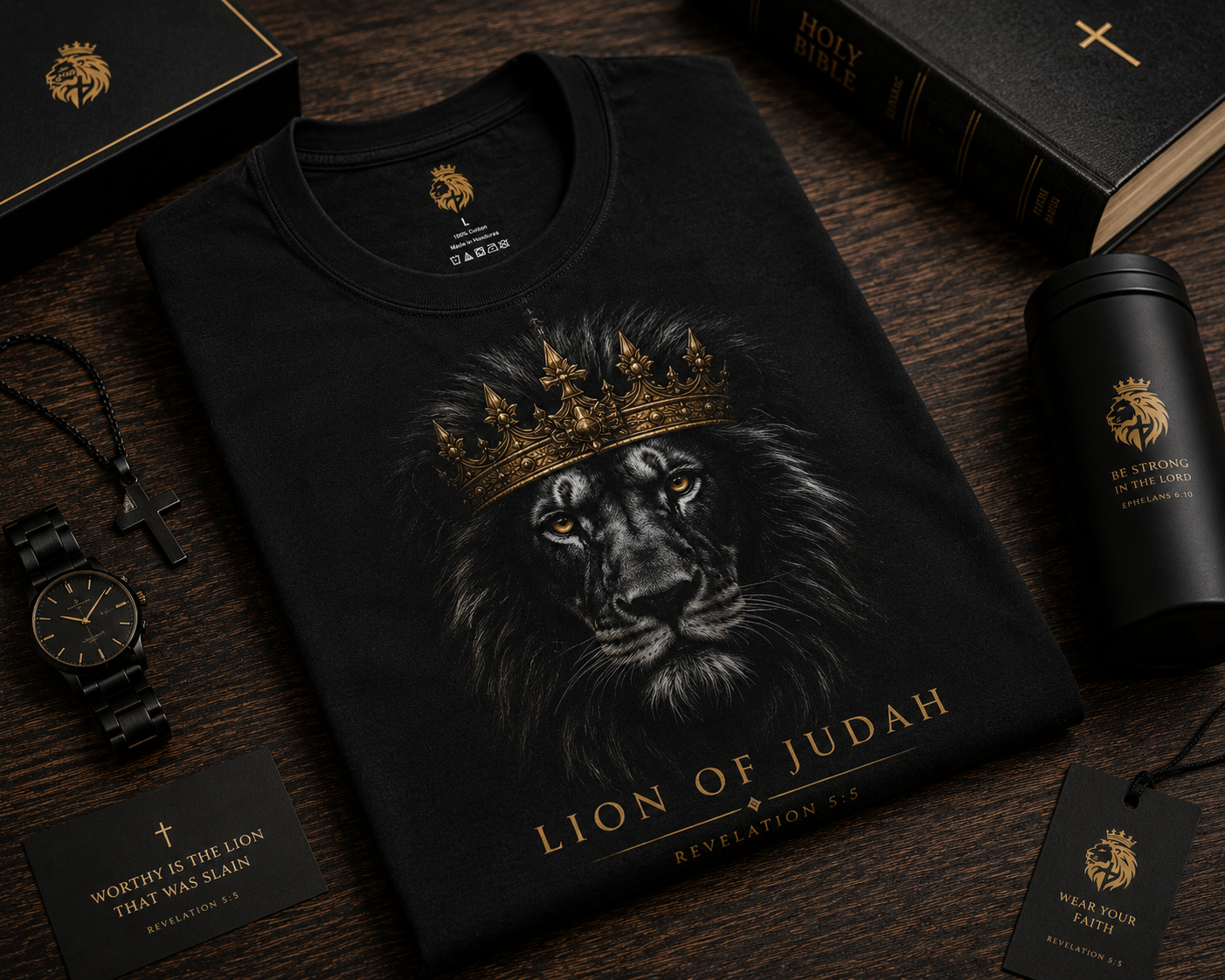 The Crowned Lion of Judah T-Shirt