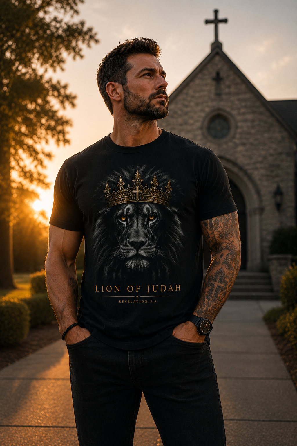 The Crowned Lion of Judah T-Shirt