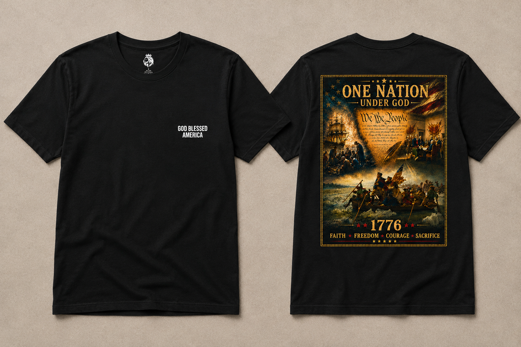One Nation Under God 1776 Patriotic T-Shirt