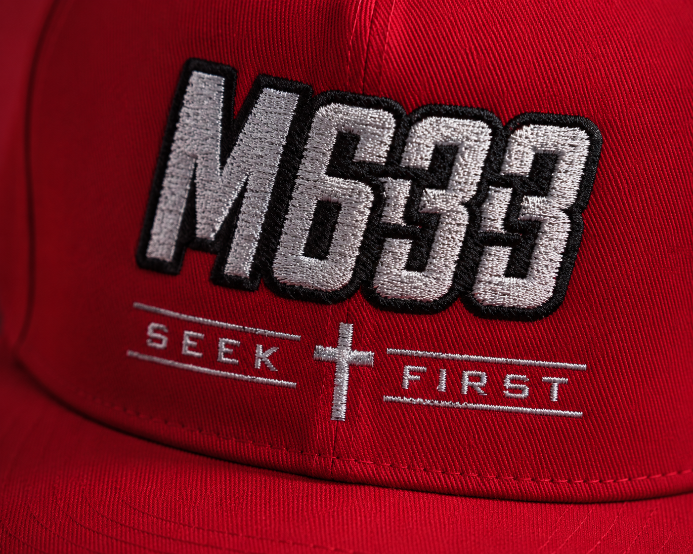 M633 “Seek First” Christian Snapback Hat | Matthew 6:33 Faith Streetwear Cap