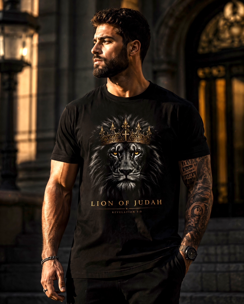 The Crowned Lion of Judah T-Shirt
