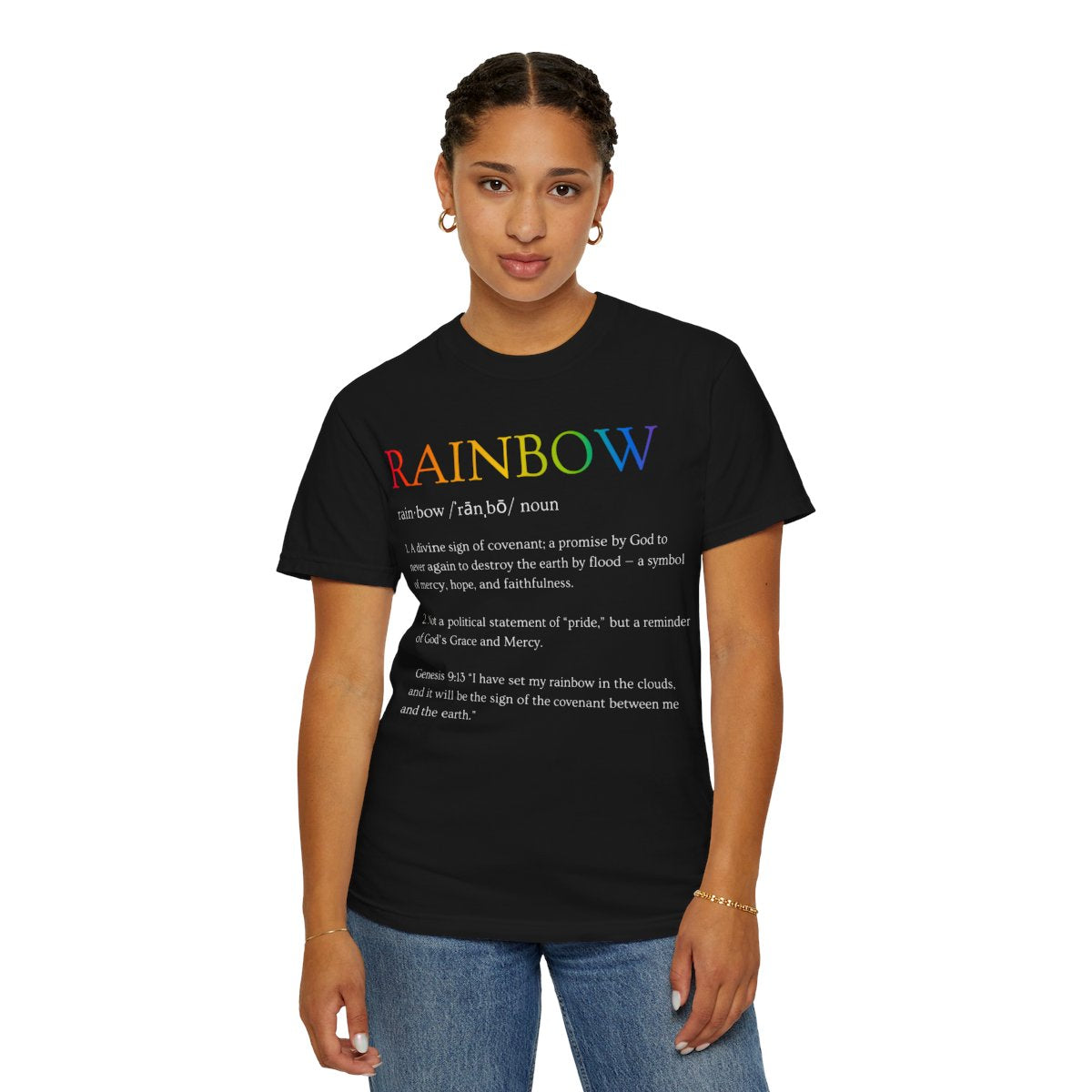 Rainbow Definition Black T-Shirt